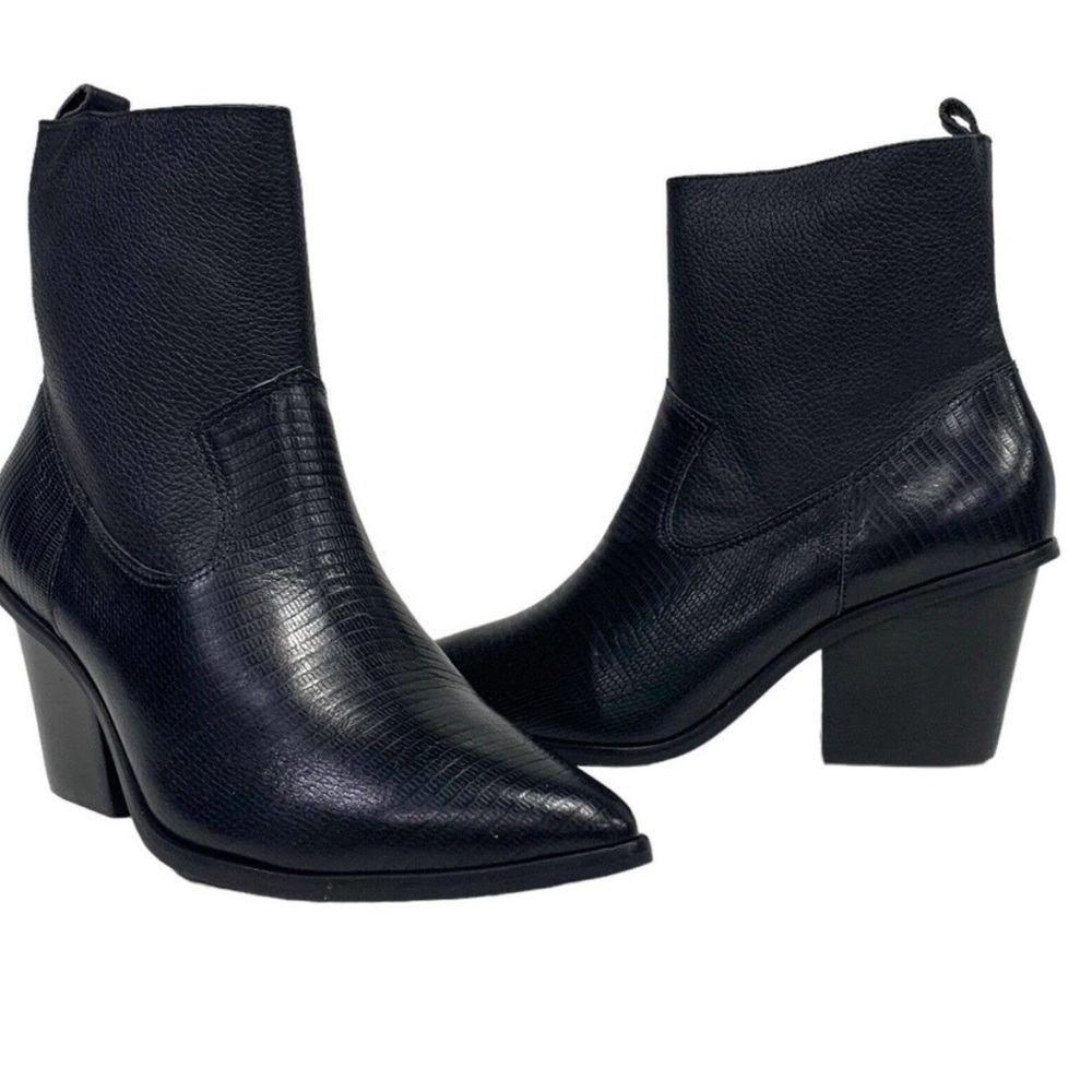 Kansas Hauge Cowboy Boots Black Size 9 NWT